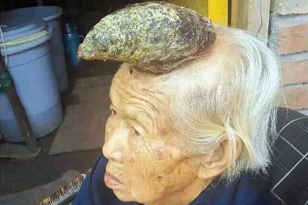 Така изглежда мистериозния драконов рог на главата на баба Лианг.