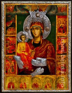 Икона на Света Богородица Троеручица лекува